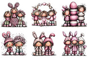 Watercolor Easter Kids Clipart, an Illustration by CraftArtStudio (Thumbnail 6 of 6)