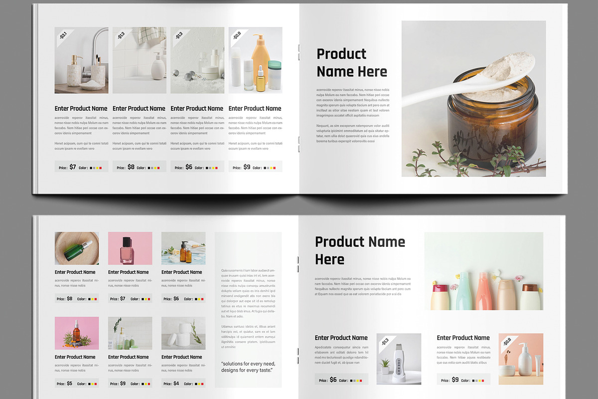 Minimalist Beauty Product Catalog, a Brochure Template by MightyDesign (Photo 5 of 9)