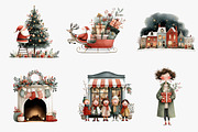 Watercolor Christmas Clipart, an Illustration by CreationArt (Thumbnail 3 of 5)