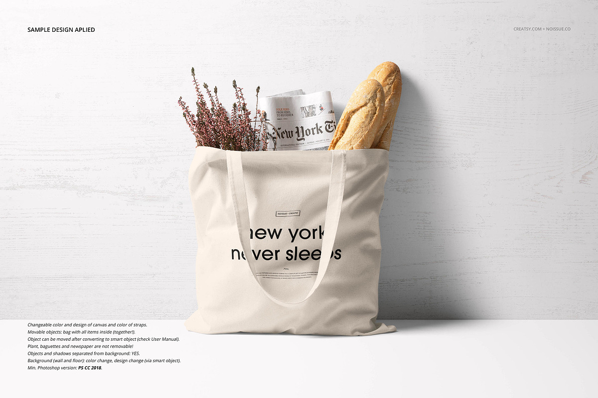 Noissue Tote Bag Mockup Bundle, a Packaging Mockup by creatsy5 (Photo 44 of 67)