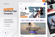 Maven - Modern Fashion Landing Page, a Landing Page Template by SquidPixey (Thumbnail 1 of 5)