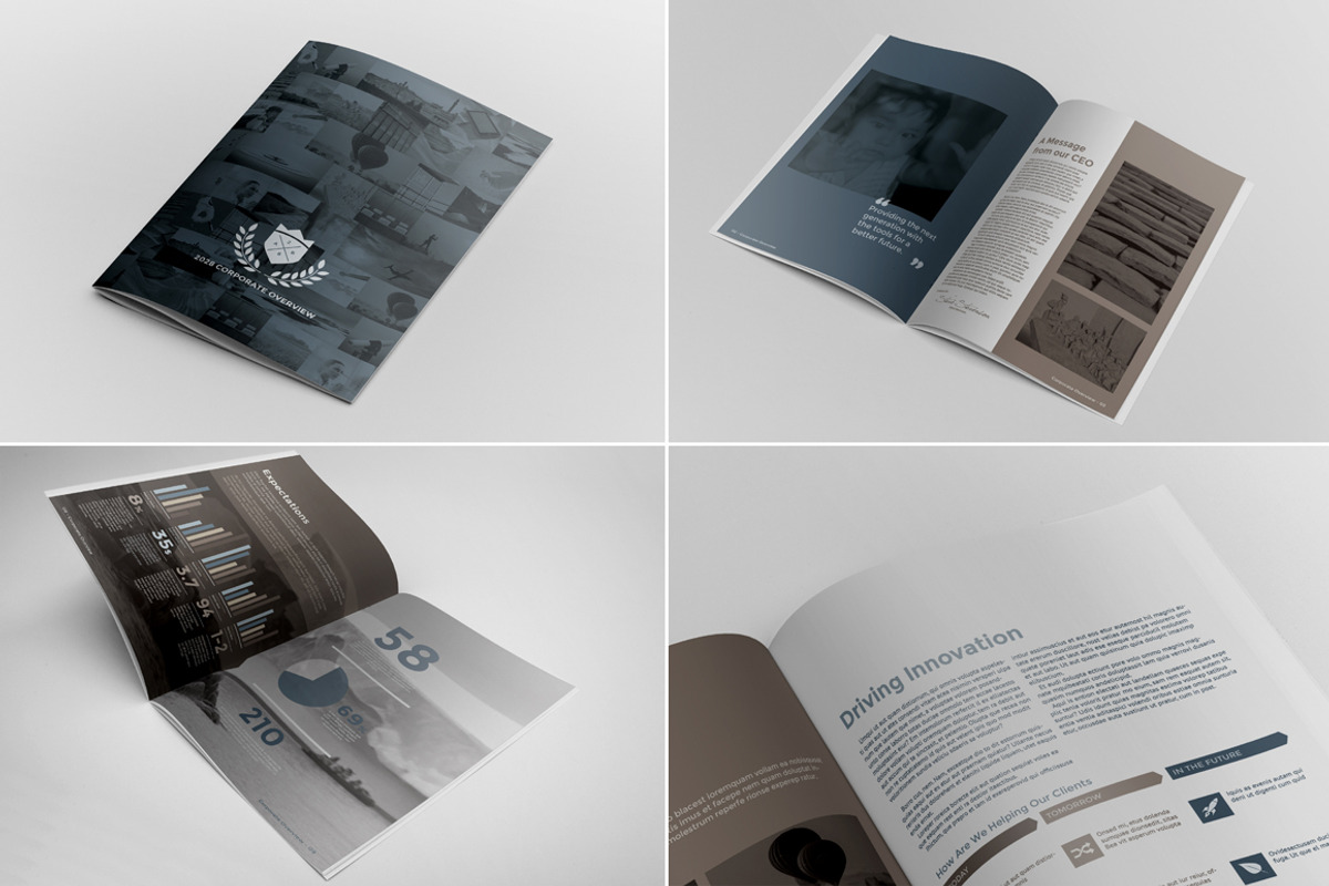 A4 Brochure Mockups, a Print Template by Andre28 (Photo 5 of 11)