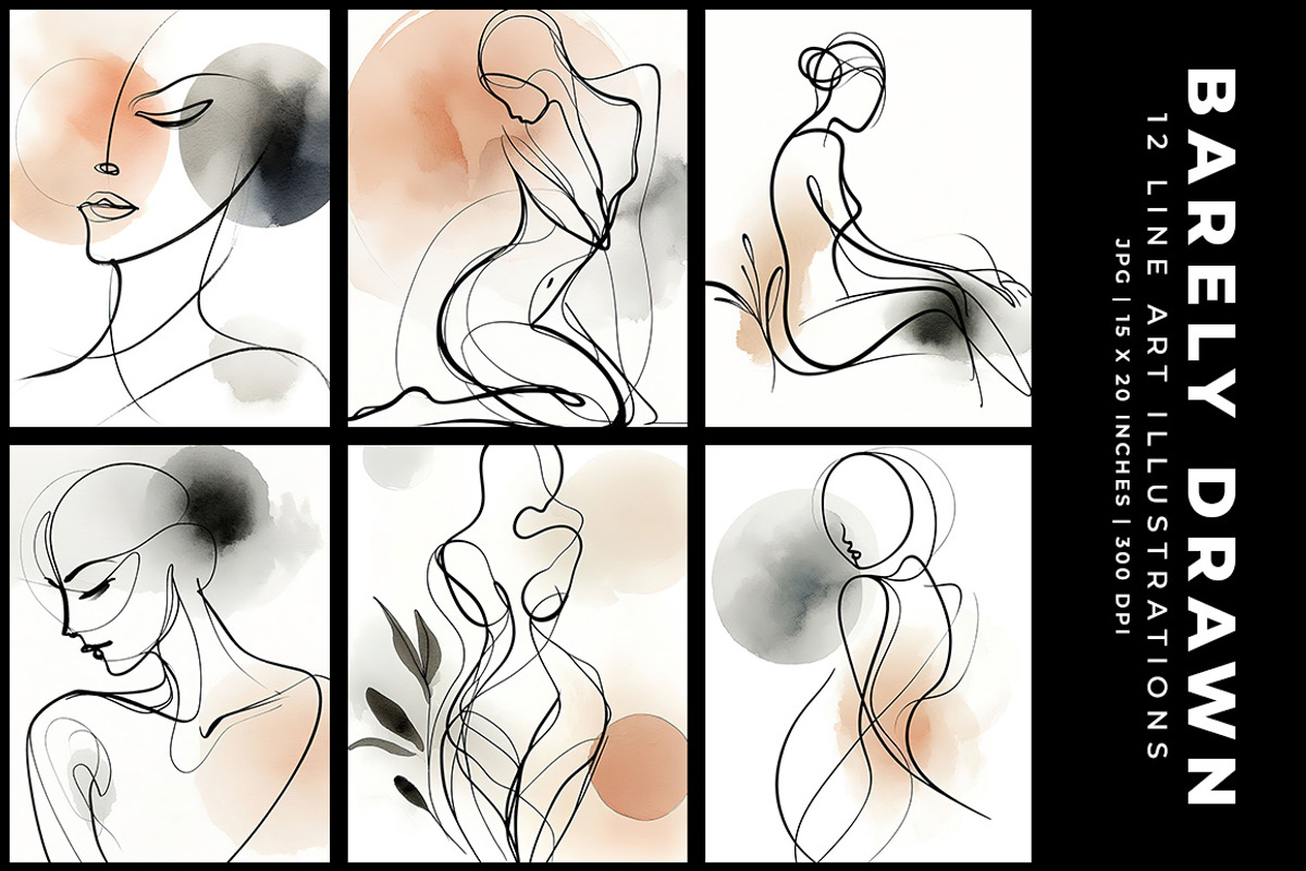 Barely Drawn, a Decorative Illustration by Digital Art Creations (Photo 2 of 9)