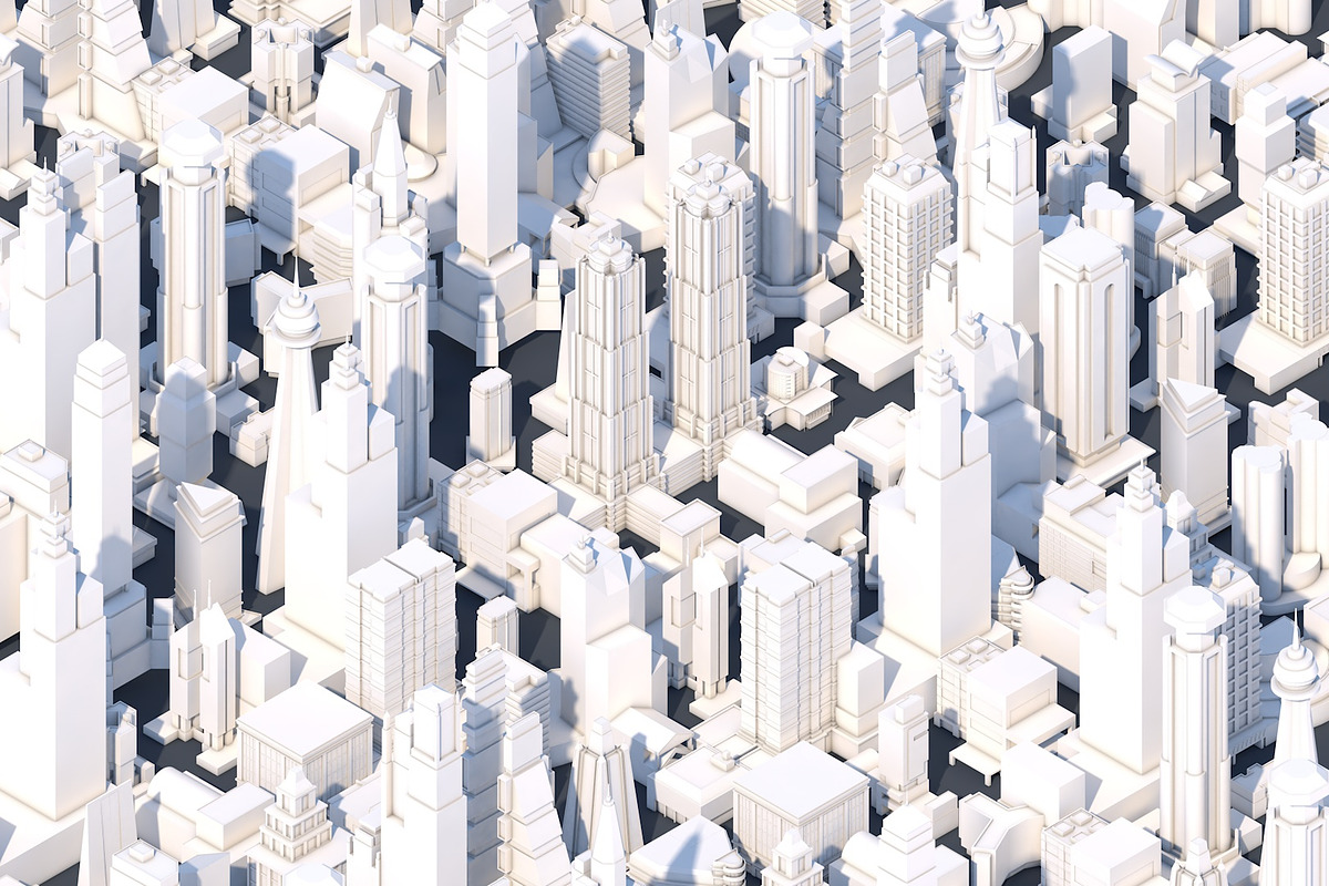 Low Poly City Buildings, an Architecture 3D Model by multimedia4ds (Photo 5 of 5)