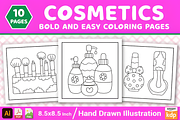Cosmetics Bold and Easy Coloring, a Decorative Illustration by Design Station (Thumbnail 1 of 3)