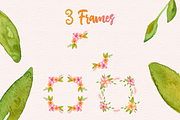 Tropical Floral Watercolor, an Illustration by By Kerri Ann (Thumbnail 5 of 9)