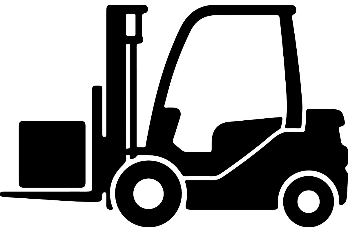 Forklift truck silhouette, a Transportation Illustration by abu67222 (Photo 8 of 13)