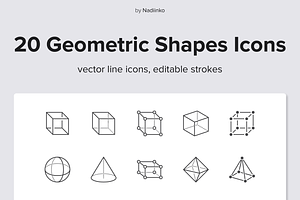 Geometry Line Icons