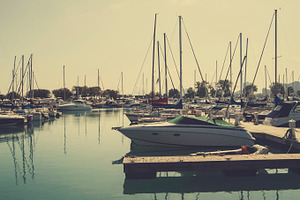 Boats at a marina