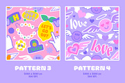 Y2K Label Set: Graphics & Patterns, an Illustration by Dedraw Studio (Thumbnail 4 of 11)