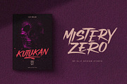 Mistery Zero Typeface, a Script Font by alit design (Thumbnail 4 of 15)