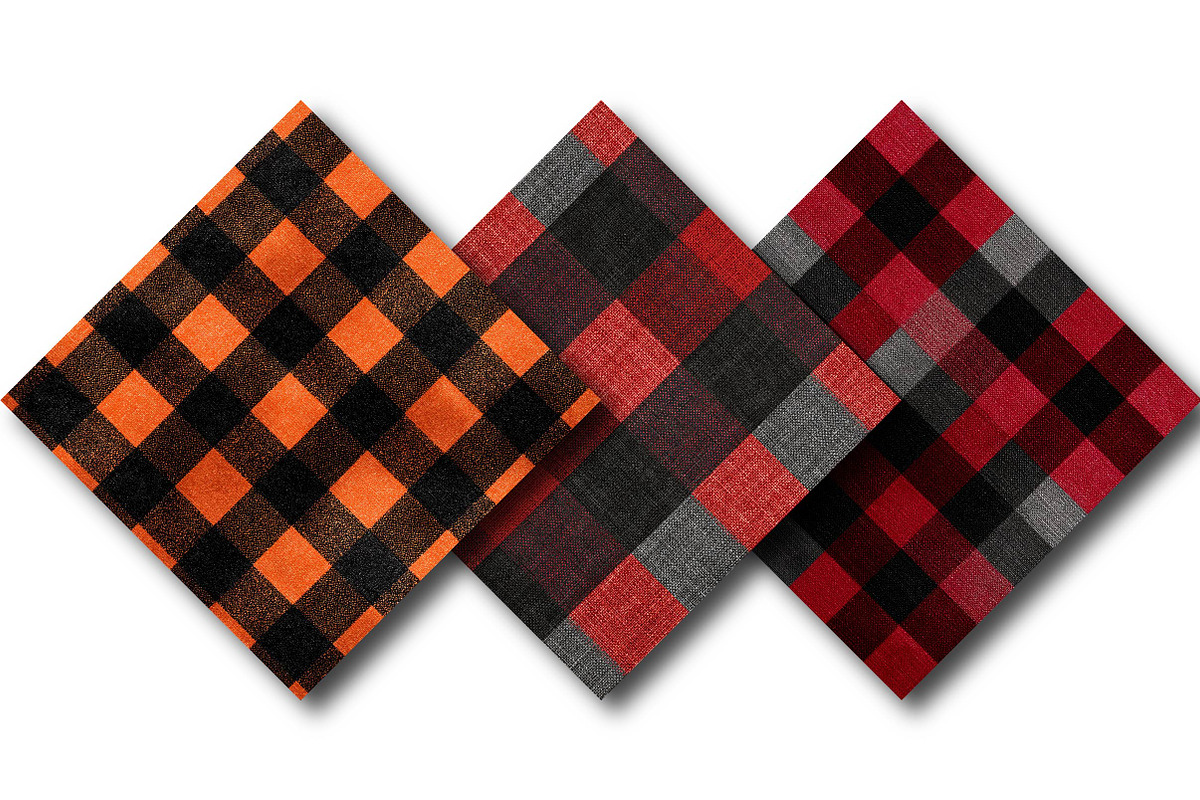 Halloween Check Patterns, a Texture Illustration by DreamPrint404 (Photo 4 of 4)