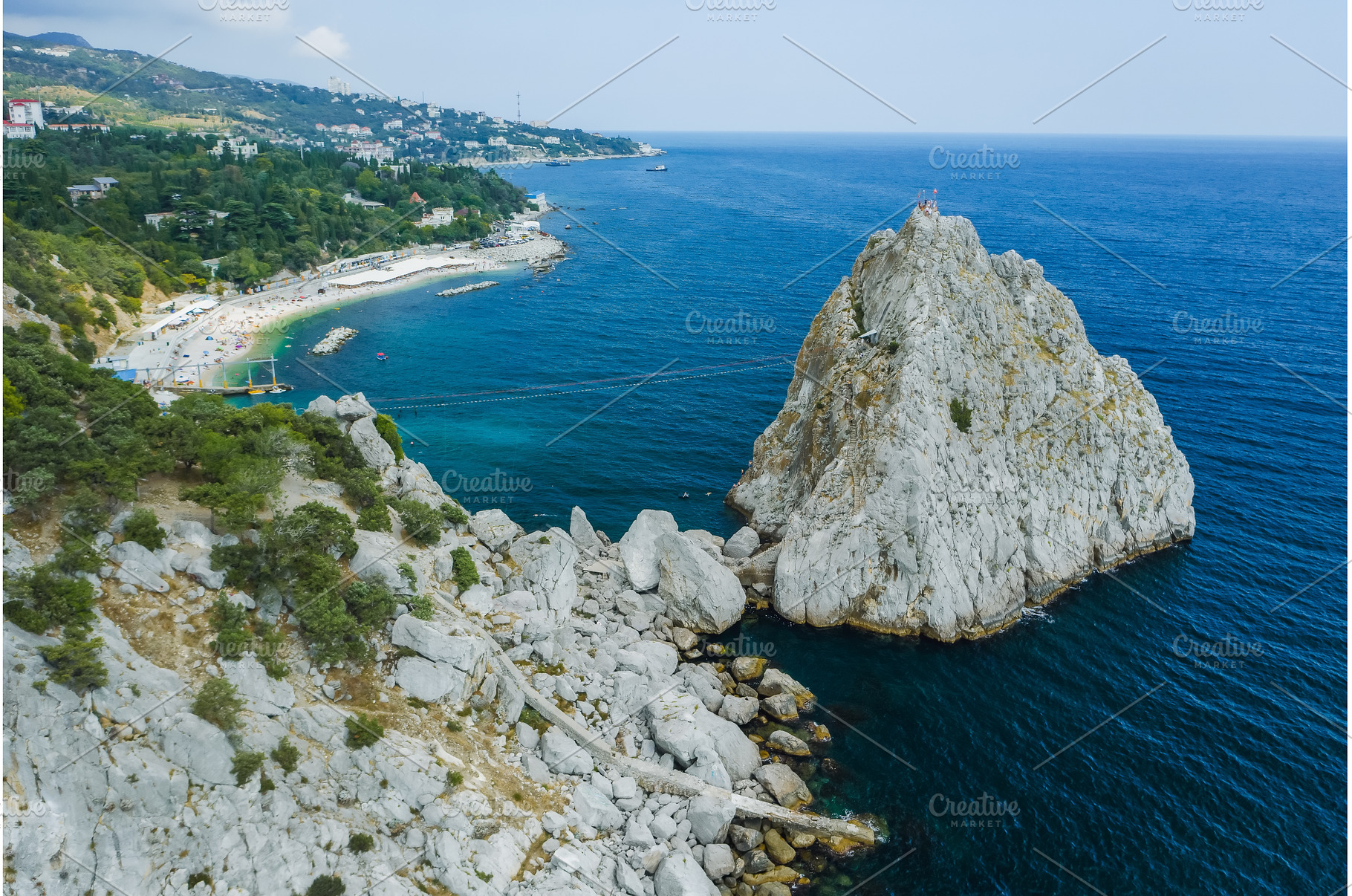 Aerial view of rock cliff Diva in, a Nature Photo by Igor Tichonow