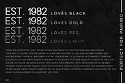 LOVES - Classy Sans Family, a Sans Serif Font by MLKWSN (Thumbnail 3 of 13)