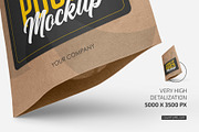 Kraft Stand-Up Pouch Mockup Set, a Cups & Container Mockup by Country4k (Thumbnail 3 of 4)