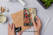 Cute Xmas Santa Claus Journal Pages, a Person Illustration by Digital Art Mahdiseño (Thumbnail 3 of 10)