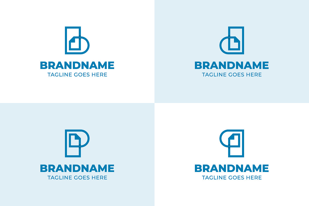 Letter B D P Q Paper Document Logo, a Branding & Logo Template by Pray Art Design Studio (Photo 1 of 2)