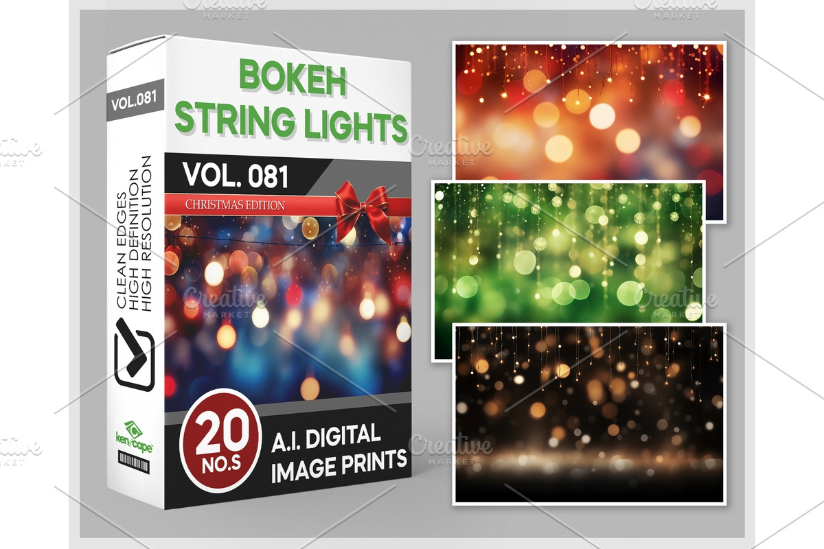 Bokeh String Light Overlays, a Background Photo by KenScape (Photo 1 of 3)