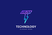 Letter T Technology Logo Design, a Branding & Logo Template by HueNestify (Thumbnail 1 of 3)