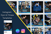 Instagram Fitness Gym Templates, a Social Media Template by Qamso Designs (Thumbnail 1 of 2)