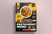 Food Menu Poster Template, a Flyer Template by MightyDesign (Thumbnail 1 of 8)