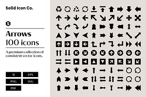 Arrows Icons, a Solid Icon by Solid Icon Co