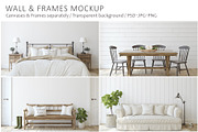 MODERN FARMHOUSE Wall&Frame Mockups, a Poster Template by MyHomeMockups (Thumbnail 1 of 12)