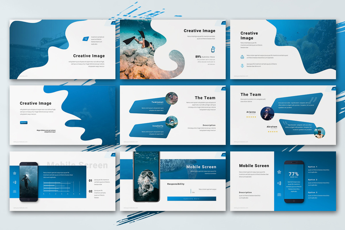 Snorkley - Diving  Google Slides, a Presentation Template by Jegtheme (Photo 2 of 4)