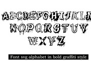 SVG font alphabet graffiti style, an Object Graphic by SketchArtStudio (Thumbnail 3 of 3)