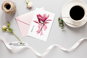 Magnolia Clipart Set, a Seasonal Illustration by Leonaa art (Thumbnail 10 of 10)
