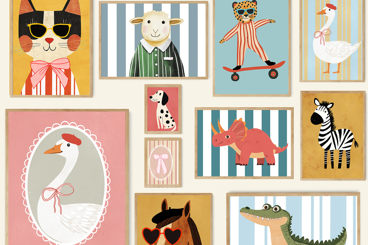 Nursery Print Bundle, a Background Graphic by Artemsky (Photo 4 of 24)