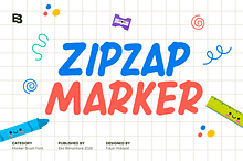 Zipzap Marker; Fun Brush Font