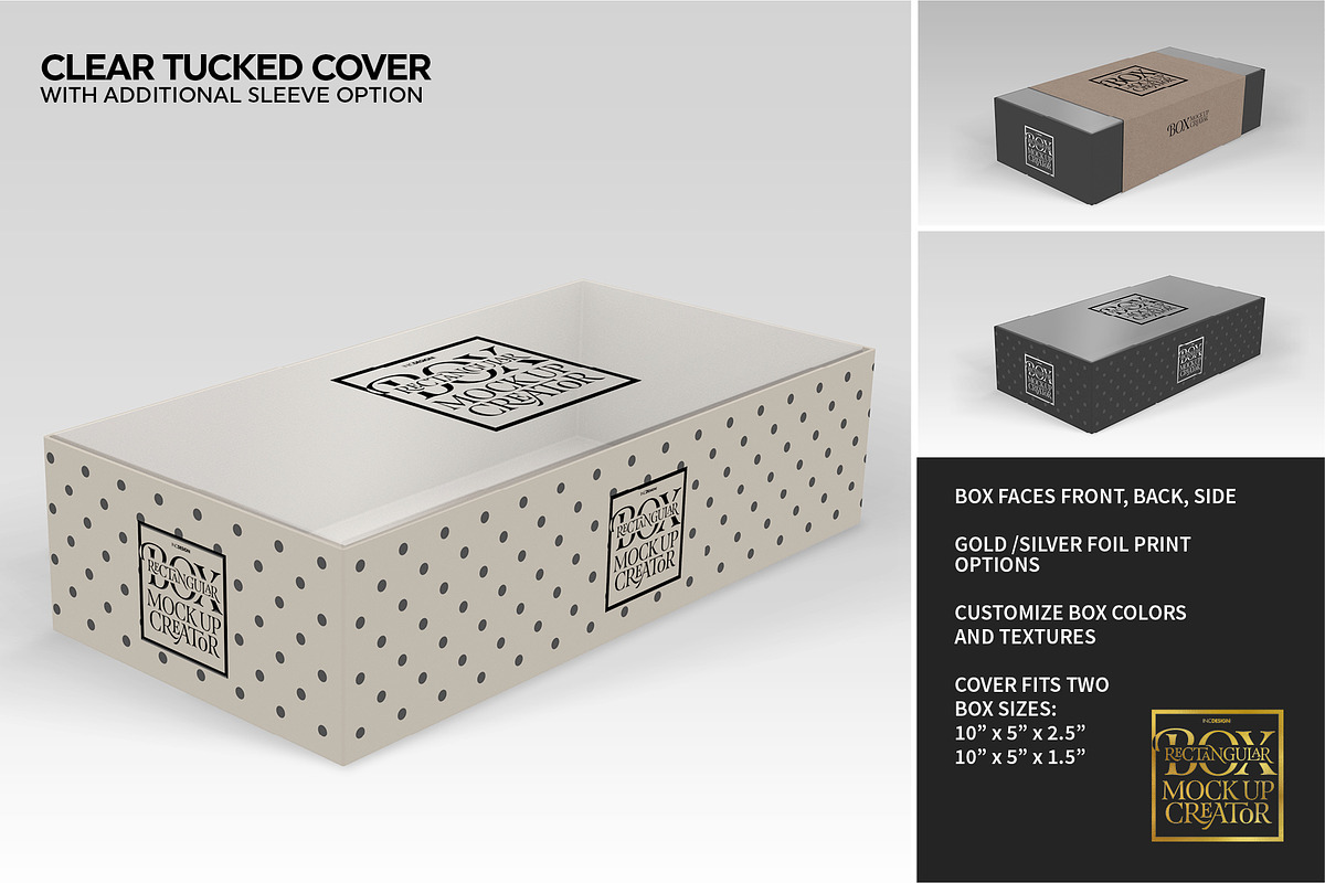 Rectangular Box Mock Up Creator, a Packaging Mockup by INCDesign (Photo 14 of 44)