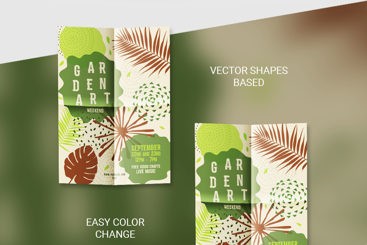 Garden Art Weekend Template, a Flyer Template by FonDrakes (Photo 4 of 4)