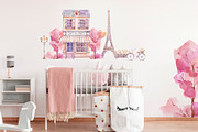 Travel to Paris. Watercolor Clipart, a Decorative Illustration by VerAna (Thumbnail 8 of 11)