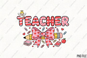 Teacher Valentine PNG, an Illustration by CraftArtStudio (Thumbnail 1 of 4)