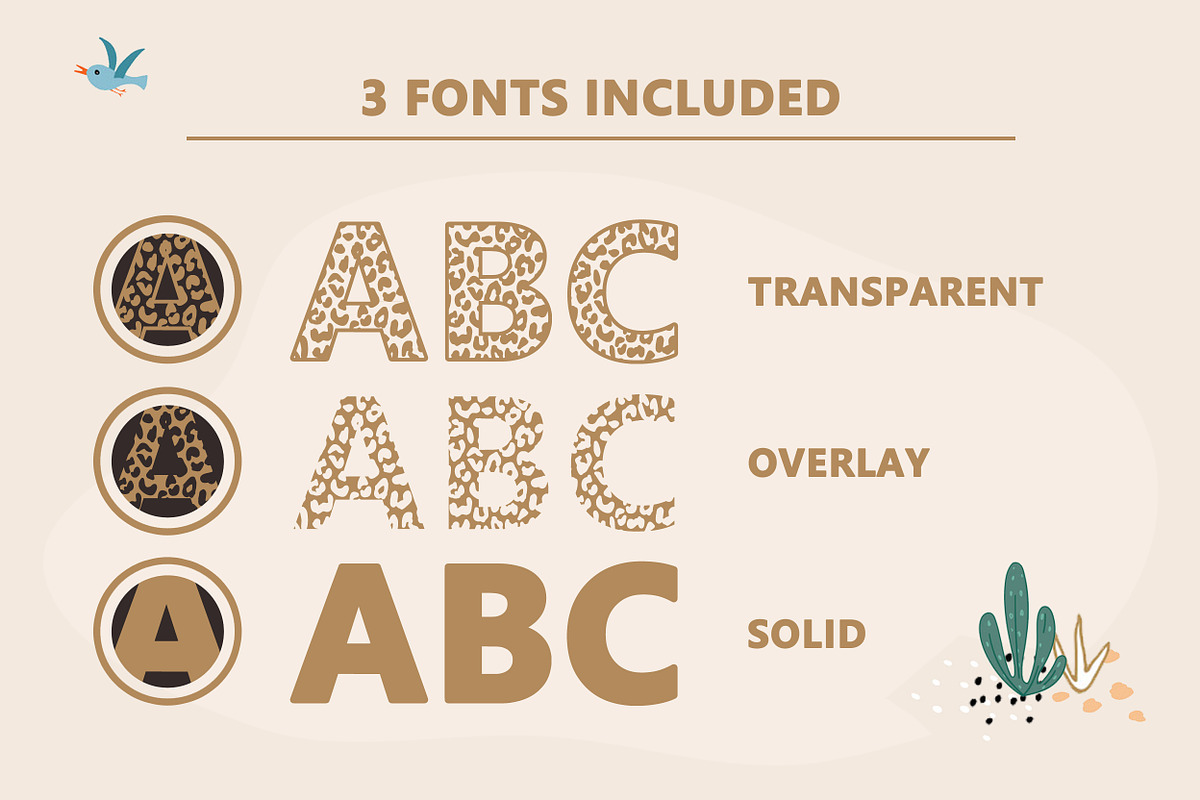 Leopard Font - A Playful Font, a Sans Serif Font by GlitzyGrapix (Photo 2 of 8)