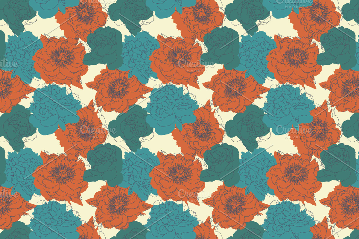 Beautiful flowers, a Pattern Graphic by alexandra.dzh (Photo 9 of 9)