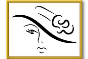 Outline of a woman, girl, a Pattern Graphic by RODINA (Thumbnail 2 of 3)