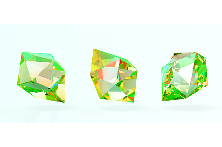 Glass gemstone, jewel crystal or, an Object 3D Model by Marozhkastudio