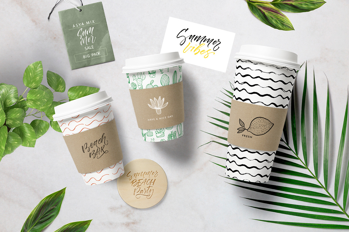 Big Summer Lettering Pack., an Illustration by Asya Mix (Photo 10 of 15)
