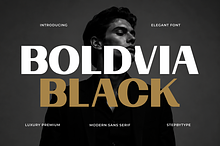Boldvia Black - Modern Sans Serif