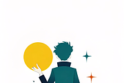 “The Little Prince & The Fox” bundle, an Illustration by ETARA by Mea Hau (Thumbnail 4 of 7)