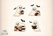 Reading Ghost PNG, Halloween Book, an Illustration by Daily.Designs (Thumbnail 1 of 5)