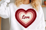Faux Yarn Valentine Heart Png, an Illustration by SinaCreation (Thumbnail 2 of 7)