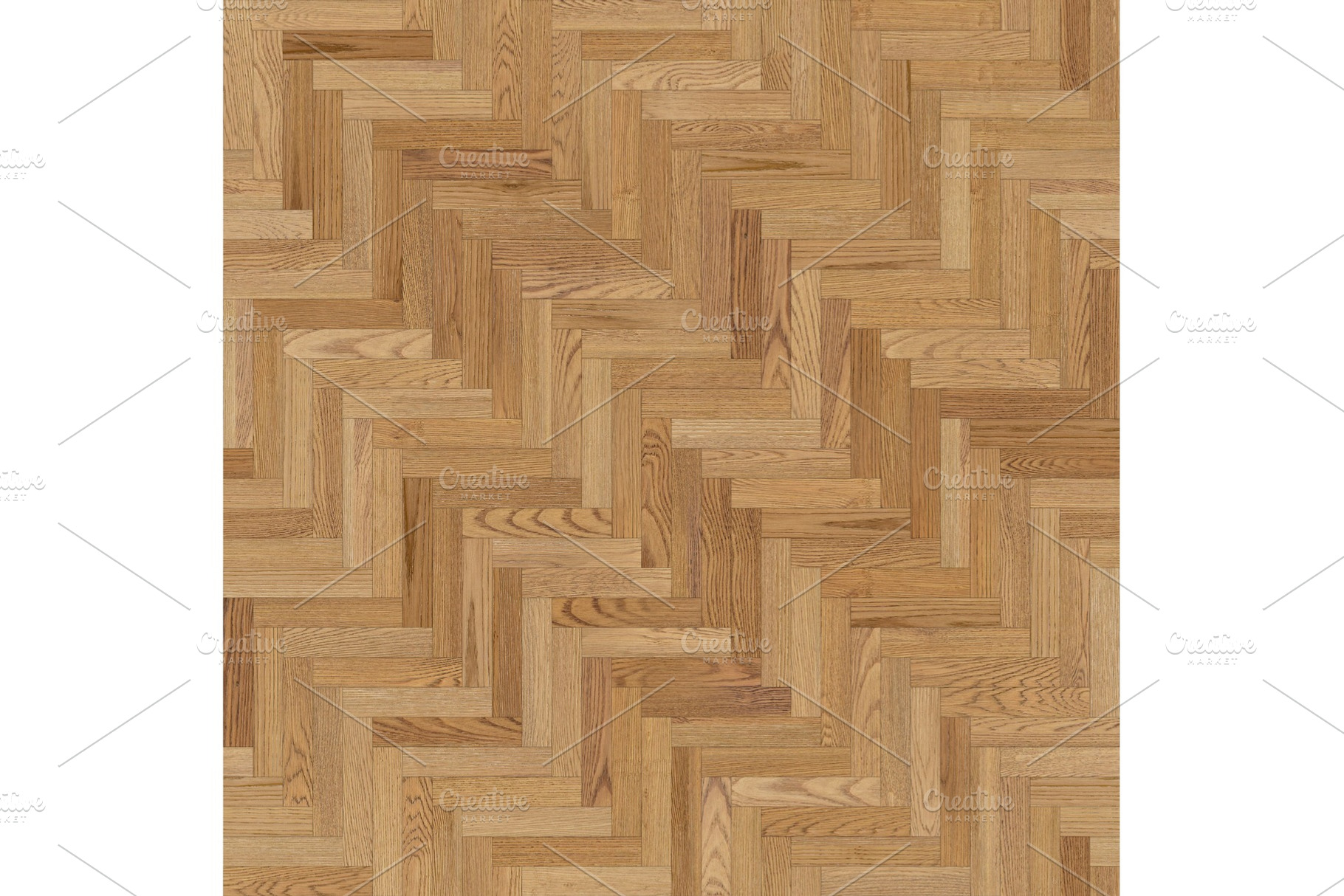 Parquet herringbone natural oak featuring background, grunge, and design, an Abstract Photo by rnax