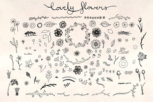 130+ Lovely Flowers Graphics Bundle!