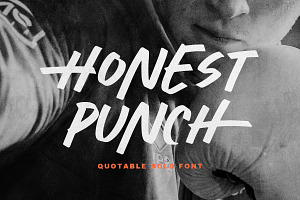 Honest Punch - Quotable Bold Font, a Font by Sarid Ezra