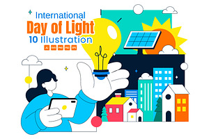 10 International Day Of Light, a Technology Illustration by denayunebgt