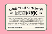 ST Westmark - Rough Wildwest Font, a Sans Serif Font by Type it Easy (Thumbnail 2 of 9)